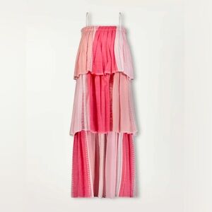 LEMLEM Eshal Tier Dress in Pink NWT